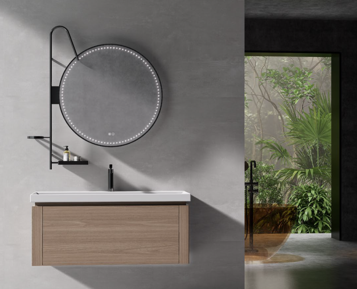 Luxurious modern bathroom interior